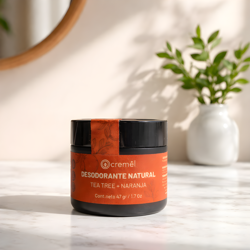 Desodorante en Crema Naranja + Árbol de Té