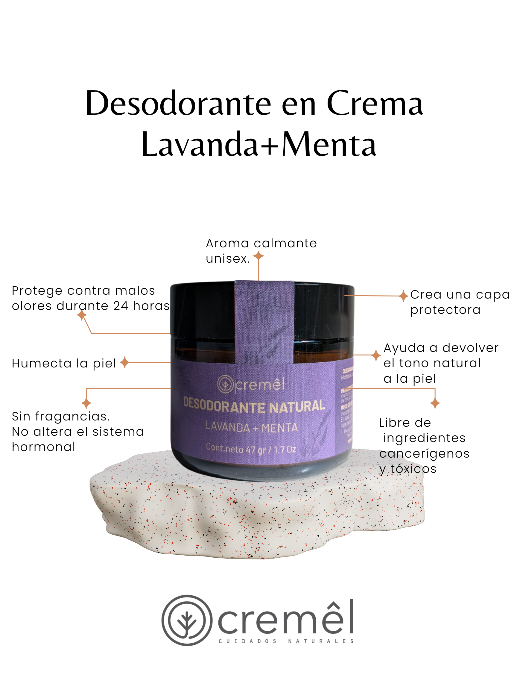 Desodorante en Crema Lavanda + Menta