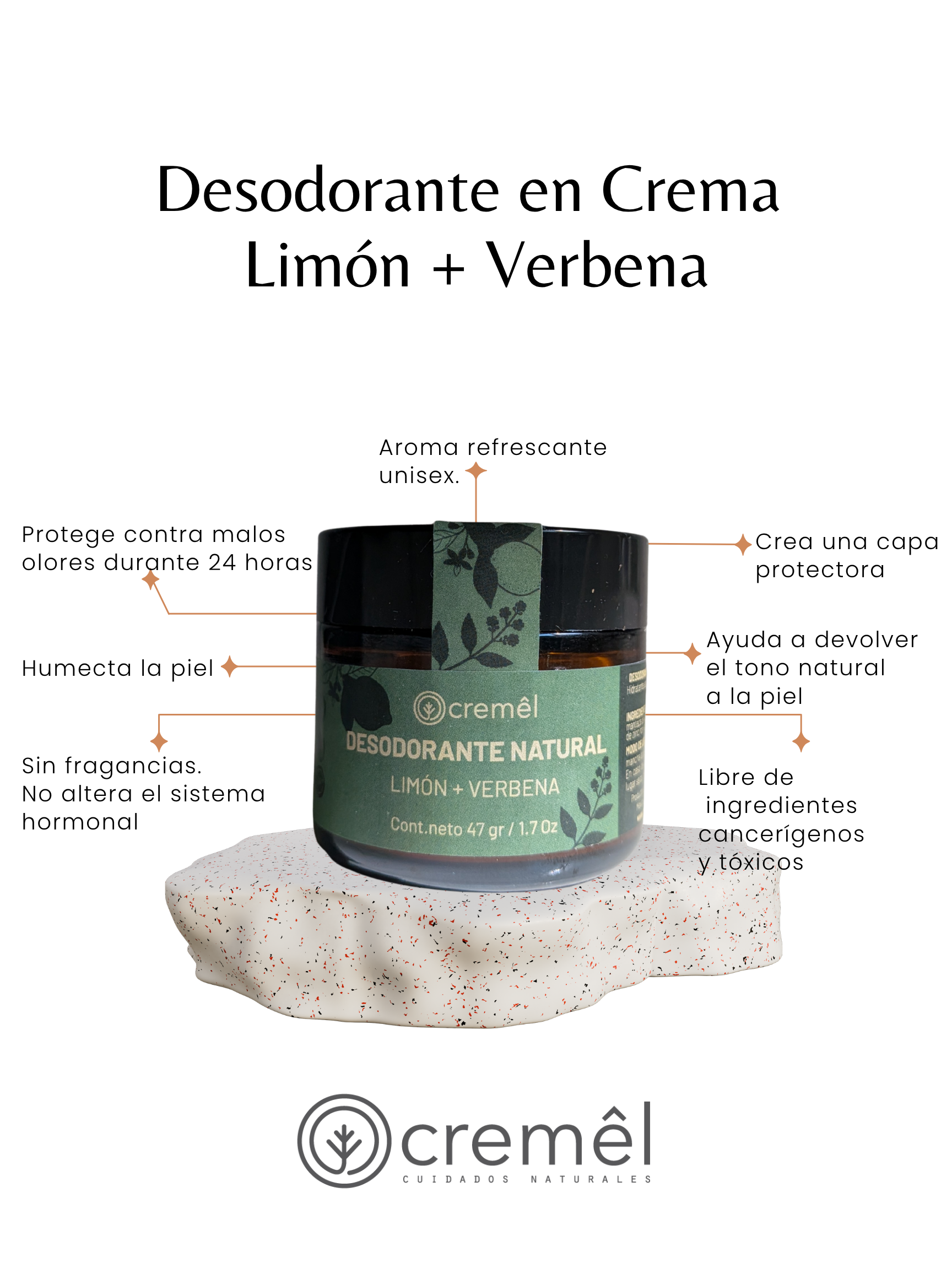 Desodorante en Crema Limón + Verbena